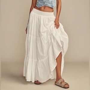 Lucky Brand. M (8-10) Tiered Maxi Skirt